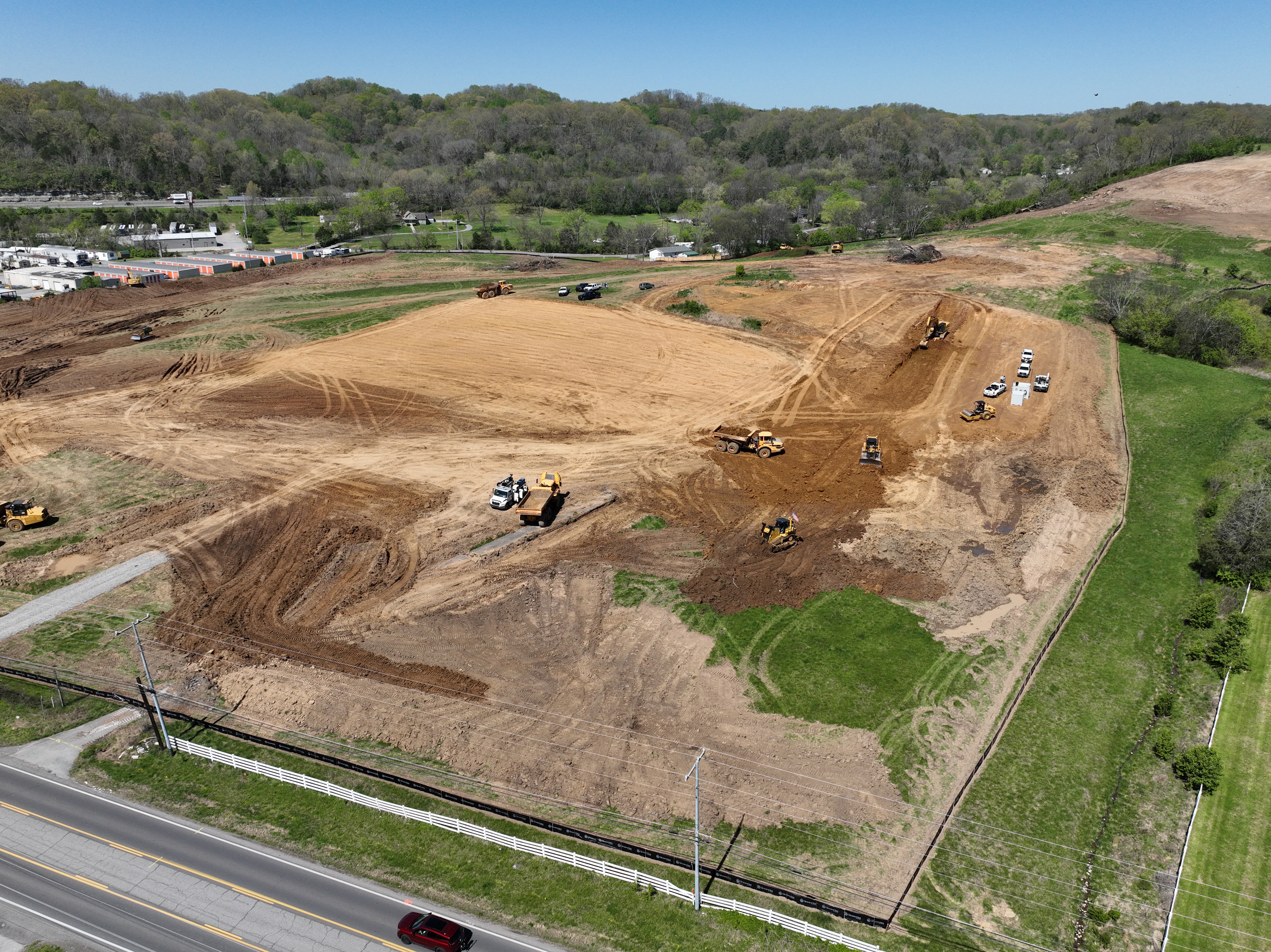 JKE (Josh King Excavation) areial view of project site